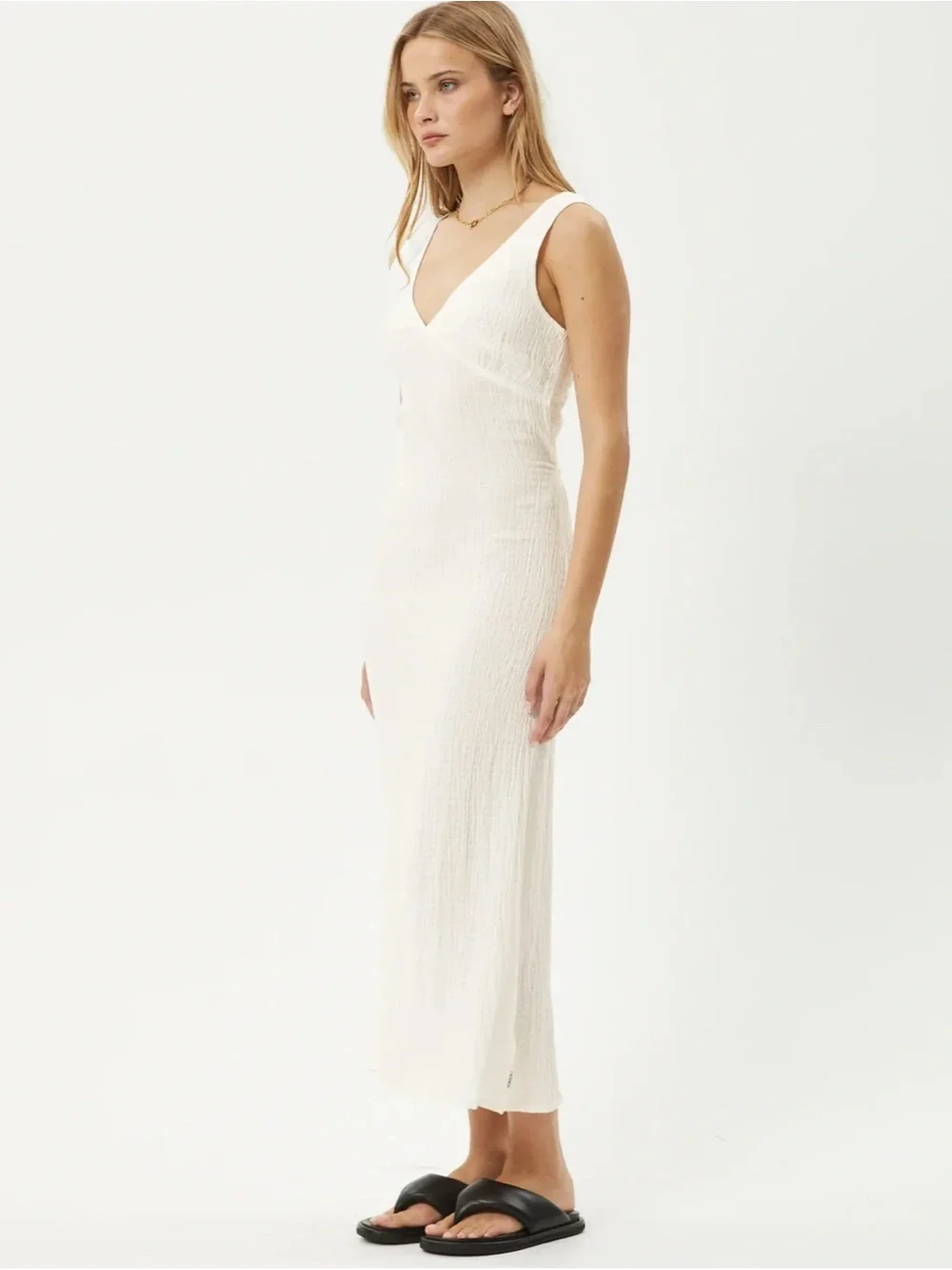 Afends Tully Dress in White Size XS - Picture 4 of 8